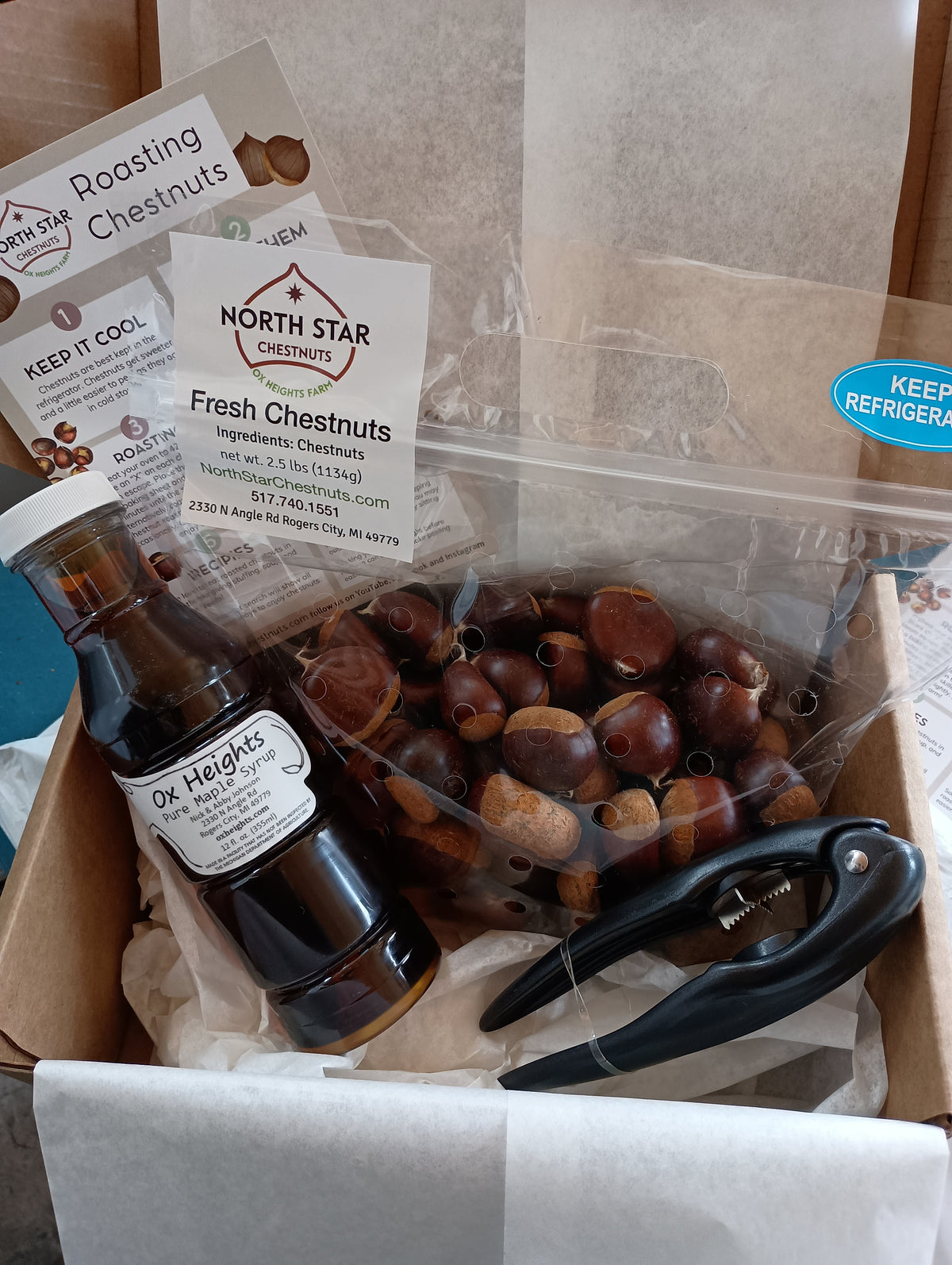 2026 Gift Box - Chestnuts, Maple Syrup and Scoring Tool - Pre-order - Free Shipping!