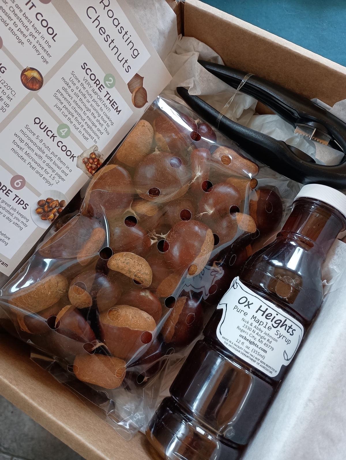 2026 Gift Box - Chestnuts, Maple Syrup and Scoring Tool - Pre-order -  Free Shipping!